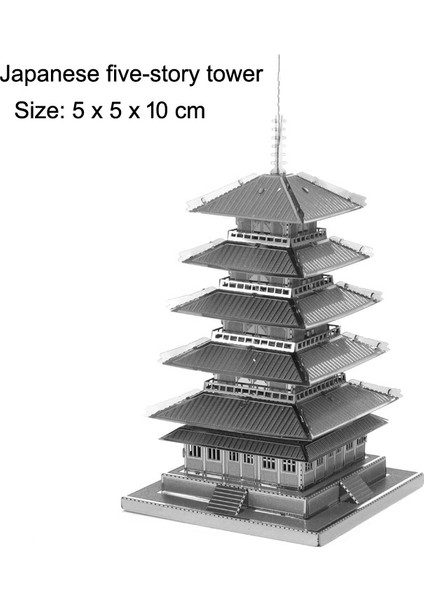 Yeni 3D Mini Üç Boyutlu Metal Çizgi Film Puzzle Yapboz Modeli (Yurt Dışından)