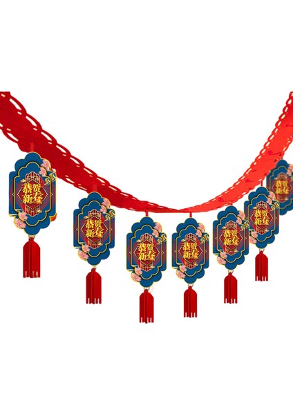 Çin Yılı Asılı Çelenk Odası Dekorasyonu Dekoratif 12 (Yurt Dışından)