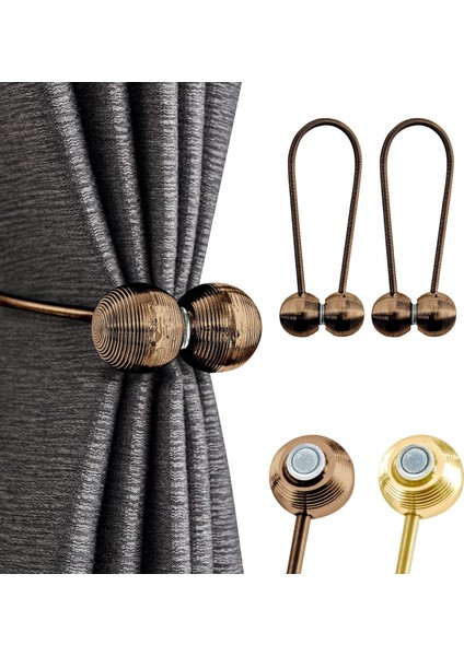 Manyetik Tiebacks Perde Depolama Tokası Dekoratif (Yurt Dışından)