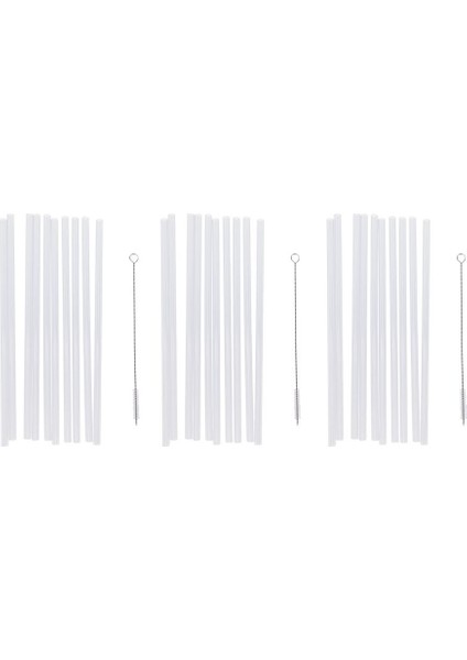 30X Kullanılabilir Şeffaf Sert + 3x Temizleme Fırçası Düğün Partisi Dekoru (Yurt Dışından) indirimleri