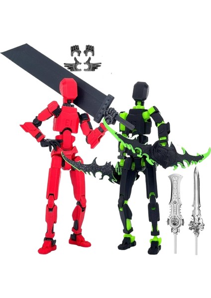 Illidan Altı Kanatlı Melek Yargı Meleği Çok Li Hareketli Şanslı 13 Figürlü Süs (Yurt Dışından)