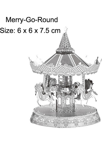 Yeni 3D Mini Üç Boyutlu Metal Yapboz Karikatür Yapboz Modeli Hediyesi (Yurt Dışından)