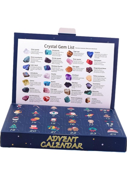 Çocuklar Için 24 Icı Doğum Günü Hediyesi Taşı ile 2024 Noel Advent Takvimi (Yurt Dışından) fiyatları
