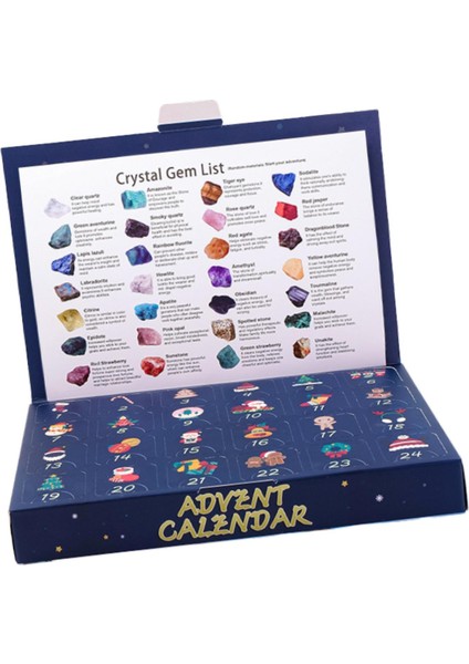 Çocuklar Için 24 Icı Doğum Günü Hediyesi Taşı ile 2024 Noel Advent Takvimi (Yurt Dışından) indirimleri