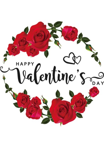 Sevgililer Günü Çıkartması Buzdolabı Etiketi Sevgililer Ev Dekorasyonu Için B (Yurt Dışından)