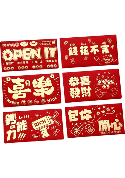 6 Çin Yılı Kırmızı G Için Para I (Yurt Dışından) fırsatları