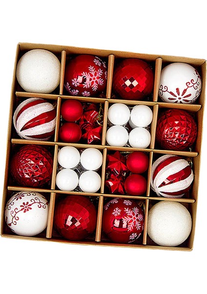 44X Noel Topları Ğı Asılı Dekorasyon Kırmızı ve (Yurt Dışından) fırsatları