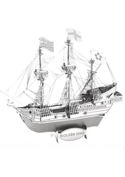 Yeni 3D Mini Üç Boyutlu Metal Çizgi Film Puzzle Yapboz Modeli (Yurt Dışından)