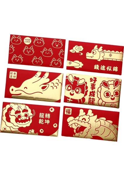 6 Çin Yılı Kırmızı C Için Para I (Yurt Dışından)