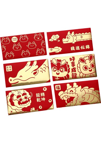 6 Çin Yılı Kırmızı C Için Para I (Yurt Dışından) fırsatları