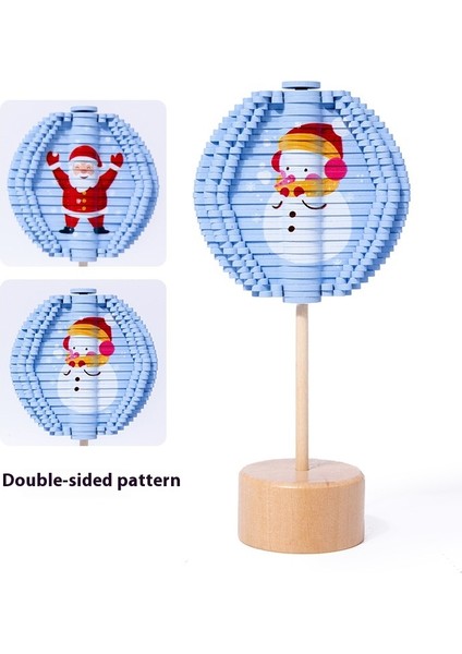 Çocuk Eğitici Ahşap Oyuncaklar Yılbaşı Ağacı Süsleri Lolipop Spiral Ağaç Dekompresyon Oyuncakları (Yurt Dışından)