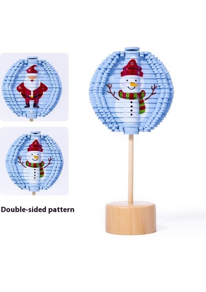 Çocuk Eğitici Ahşap Oyuncaklar Yılbaşı Ağacı Süsleri Lolipop Spiral Ağaç Dekompresyon Oyuncakları (Yurt Dışından)