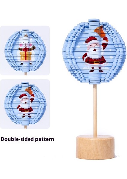 Çocuk Eğitici Ahşap Oyuncaklar Yılbaşı Ağacı Süsleri Lolipop Spiral Ağaç Dekompresyon Oyuncakları (Yurt Dışından)