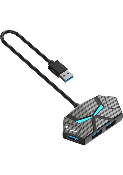 "7 Port USB 3.0 Hub Type C Yerleştirme Istasyonu 5gbps Yüksek Hızlı Iletim Ayırıcı Adaptörü Dizüstü Bilgisayar Sabit Disk Fare Klavye Için " (Yurt Dışından)