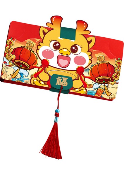 Çin Yılı Kırmızı Şği Mezuniyet Düğün Hong Bao 6 Kart Yuvaları (Yurt Dışından) fırsatları