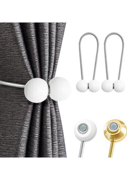 Manyetik Tiebacks Perde Depolama Tokası Dekoratif (Yurt Dışından)