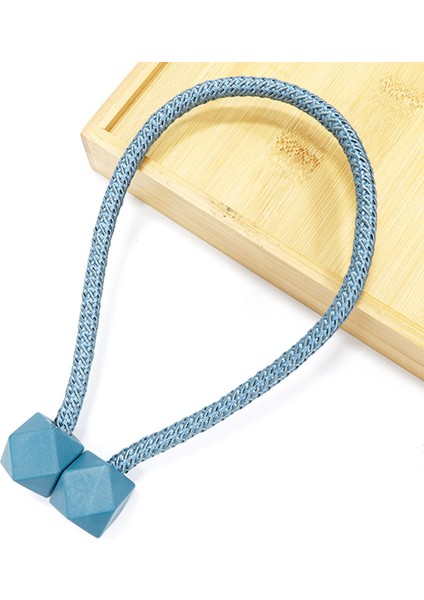 Rubik Küpü Manyetik Çift Paketli Basit Perde Tokası Kravat Ipi Aksesuarları Perde Kravat Bandı Dekorasyonu (Yurt Dışından)