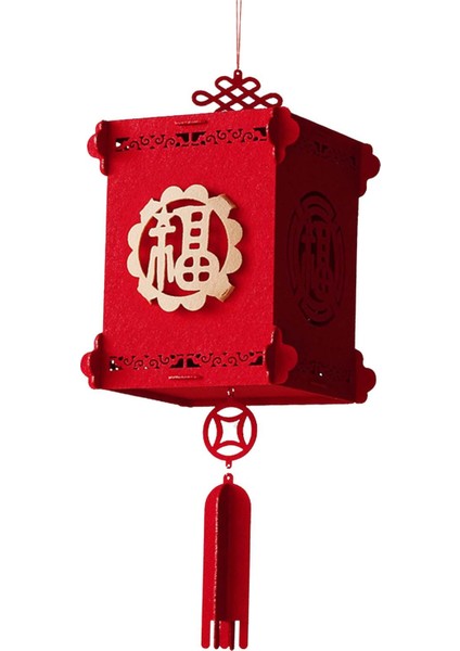 Kırmızı Çin Dıy Parti Şği Için Iyi Şanslar 3D (Yurt Dışından)