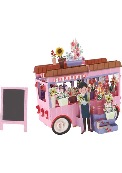 Sevgililer Günü 3D Tebrik Kartı 3D Çiçekler Yıl Için Tebrik Kartları (Yurt Dışından) fiyatları