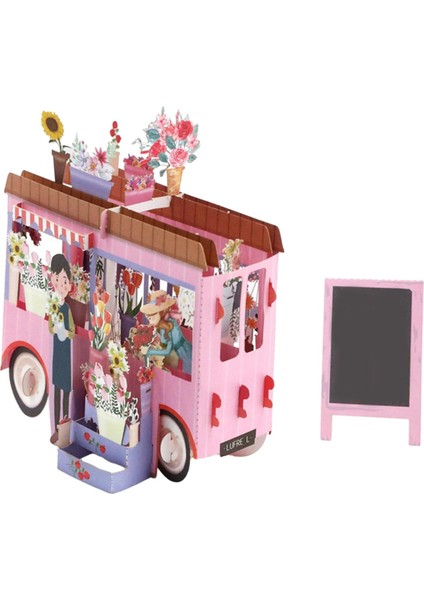 Sevgililer Günü 3D Tebrik Kartı 3D Çiçekler Yıl Için Tebrik Kartları (Yurt Dışından) fırsatları