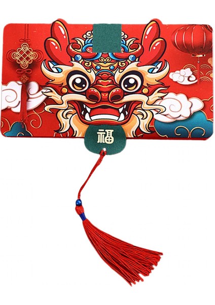 Çin Yılı Kırmızı Hediyeler Şği Için Şanslı Para Yıl 2 Kart Yuvaları B (Yurt Dışından) fırsatları