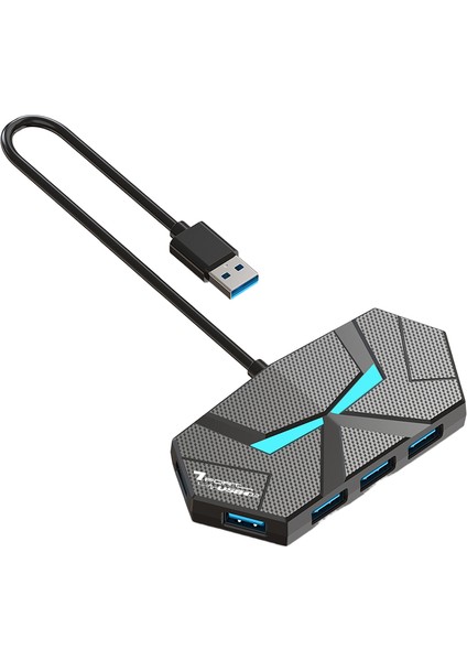"7 Port USB 3.0 Hub Type C Yerleştirme Istasyonu 5gbps Yüksek Hızlı Iletim Ayırıcı Adaptörü Dizüstü Bilgisayar Sabit Disk Fare Klavye Için " (Yurt Dışından)