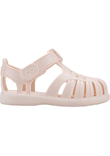 Tobby Solid Unisex Çocuk Bej Sandalet