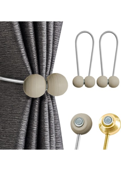 Manyetik Tiebacks Perde Depolama Tokası Dekoratif (Yurt Dışından)