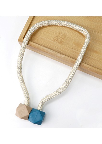 Rubik Küpü Manyetik Çift Paketli Basit Perde Tokası Kravat Ipi Aksesuarları Perde Kravat Bandı Dekorasyonu (Yurt Dışından)