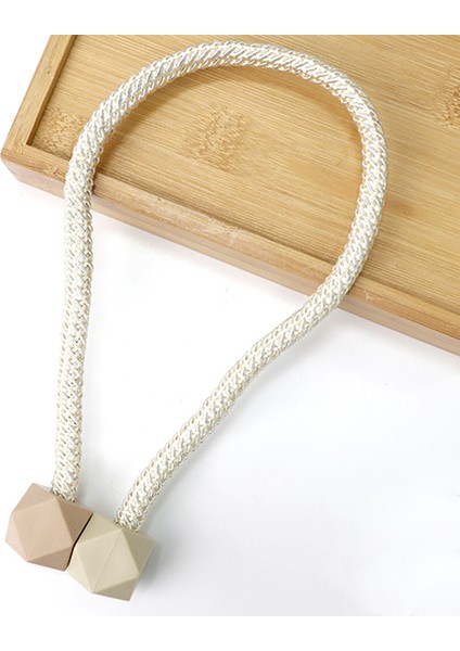 Rubik Küpü Manyetik Çift Paketli Basit Perde Tokası Kravat Ipi Aksesuarları Perde Kravat Bandı Dekorasyonu (Yurt Dışından)