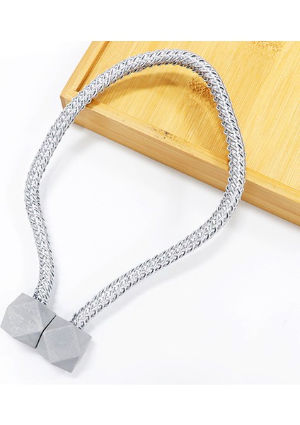 Rubik Küpü Manyetik Çift Paketli Basit Perde Tokası Kravat Ipi Aksesuarları Perde Kravat Bandı Dekorasyonu (Yurt Dışından)