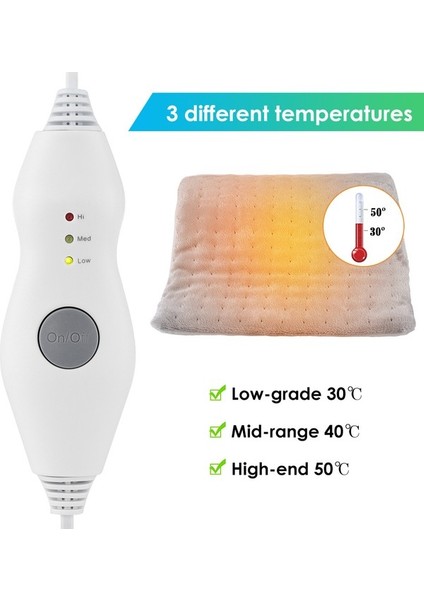 60 * 30CM Elektroterapi Isıtma Yastığı Üç Katlı Elektrikli Battaniye (Yurt Dışından) fırsatları