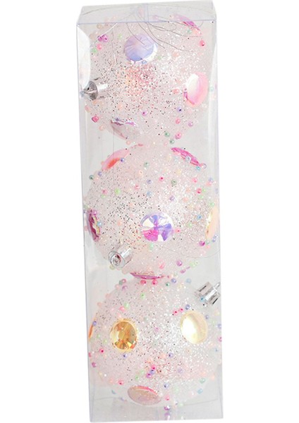 Yılbaşı Ağı Süsleme Noel Süslemeleri Şkinler Için Dış Ev 3ADET Şeffaf Toplar (Yurt Dışından)