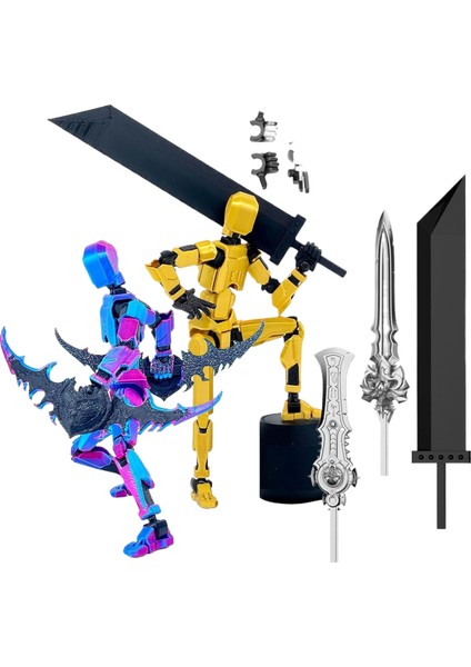 Illidan Altı Kanatlı Melek Yargı Meleği Çok Li Hareketli Şanslı 13 Figürlü Süs (Yurt Dışından)