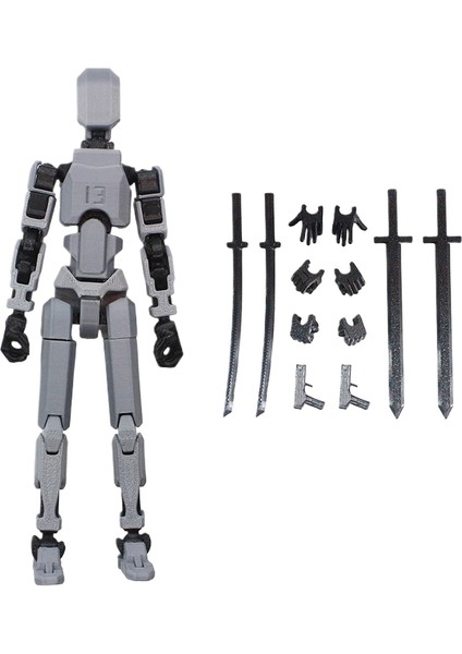 Illidan Altı Kanatlı Melek Yargı Meleği Çok Li Hareketli Şanslı 13 Figürlü Süs (Yurt Dışından)