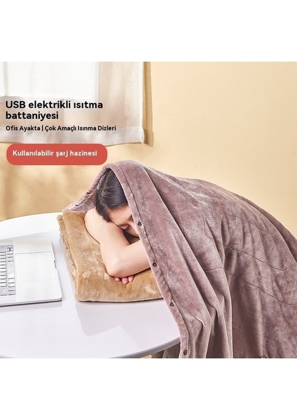 USB Elektrikli Battaniye Tek Ofis Battanii Güç Bankası Isıtmalı Elektrikli Yatak Taşınabilir Battaniye (Yurt Dışından) fırsatları