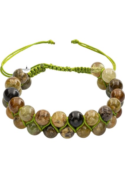 Renkli 8mm Lal Taş Çift Sıra Makrome Bileklik fiyatları