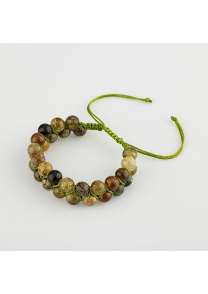 Renkli 8mm Lal Taş Çift Sıra Makrome Bileklik indirimleri