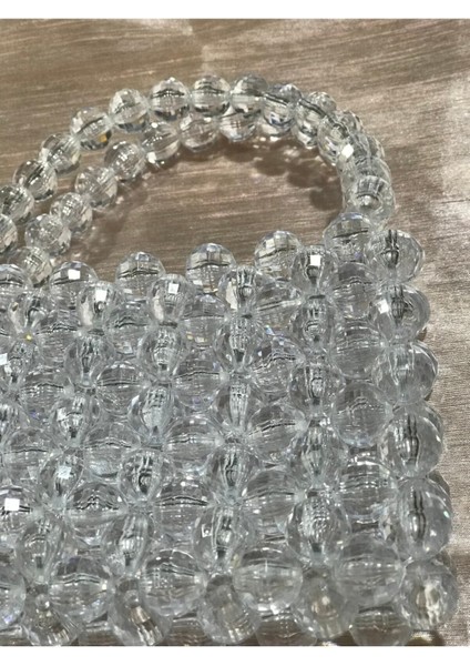 Beyaz Şık Boncuklu El Çantası, Zarif ve Kullanışlı Tasarım fiyatları