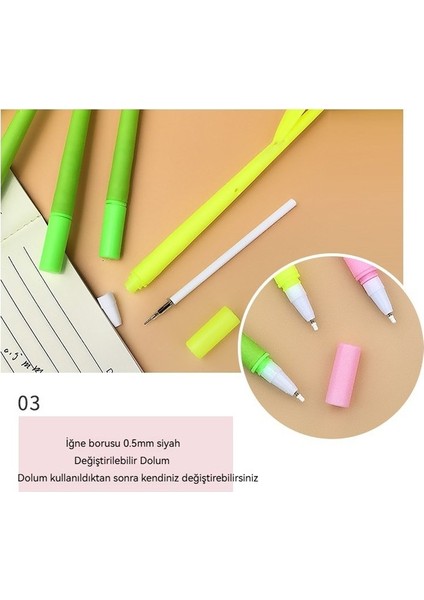 Lale Kalemi Renk Değiştiren Çiçek Jel Kalem Siyah Su Kalemi Yaratıcı Çiçek Güneş Altında Renk Değiştirecek Kırtasiye (Yurt Dışından) fırsatları