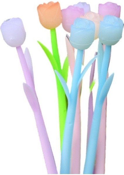 Lale Kalemi Renk Değiştiren Çiçek Jel Kalem Siyah Su Kalemi Yaratıcı Çiçek Güneş Altında Renk Değiştirecek Kırtasiye (Yurt Dışından) indirimleri