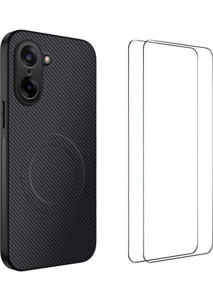 Oneplus Nord Ce5 5g Manyetik Kılıf Karbon Fiber Doku Pc Tpu Telefon Kılıfı 2 Adet Ekran Filmi ile (Yurt Dışından)