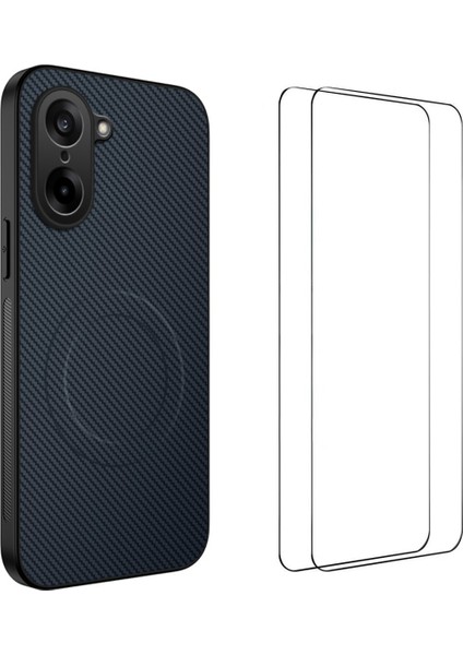 Oneplus Nord Ce5 5g Manyetik Kılıf Karbon Fiber Doku Pc Tpu Telefon Kılıfı 2 Adet Ekran Filmi ile (Yurt Dışından)