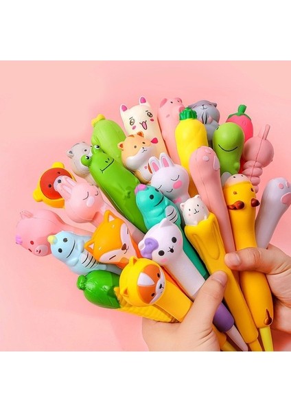 Sevimli Yumuşak Jel Kalem Kawaii Siyah Kalem (Yurt Dışından) fiyatları