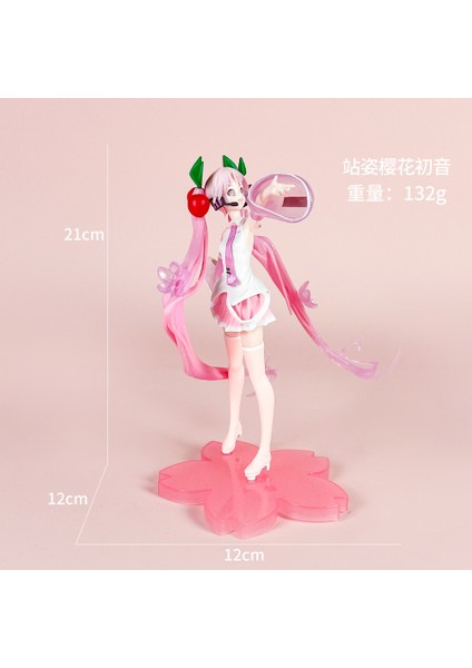 Hatsune Miku Iı Sakura Hatsune Beauty Model Süsleme Şasi Dekorasyonu (Yurt Dışından)