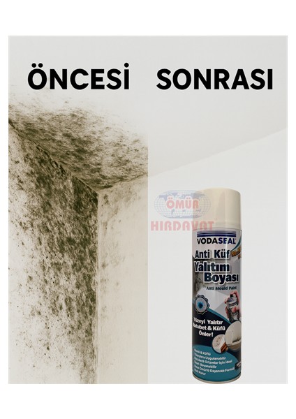 Anti Küf Yalıtım Boyası 400ML – Rutubet & Küf Önleyici Izolasyon Sprey modelleri