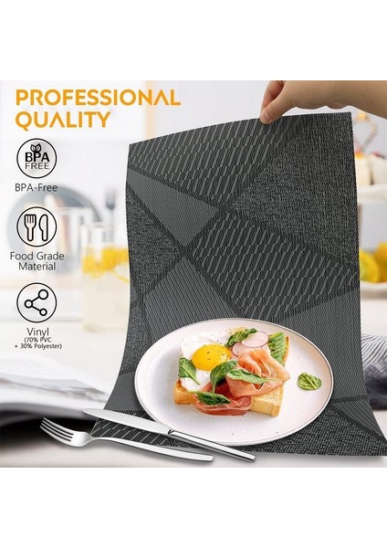 6 Adet Su Geçirmez Silinebilir Isıya Dalı Yemek Servis Altlığı (Yurt Dışından) fiyatları