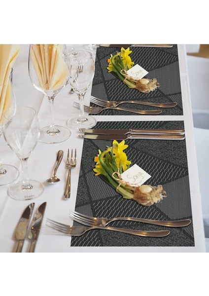 6 Adet Su Geçirmez Silinebilir Isıya Dalı Yemek Servis Altlığı (Yurt Dışından) modelleri