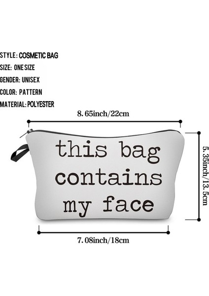 Baskılı Kadın Kozmetik Çantası (Yurt Dışından) fiyatları