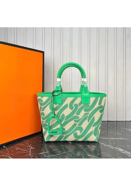 Şık ve Kaliteli Kadın El ve Omuz Çantası, Özel Tasarım Yeşil Renk Seçeneği